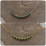 Load image into Gallery viewer, Bronzy Green No Charm Necklace