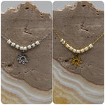 Load image into Gallery viewer, Off White Sun Charm Necklace