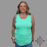 Load image into Gallery viewer, Gio Green Ribbed Tank