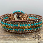 Load image into Gallery viewer, Turquoise Gun Metal Silver Tortoise Tabatha