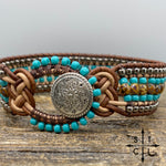 Load image into Gallery viewer, Turquoise Gun Metal Silver Tortoise Tabatha