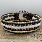 Load image into Gallery viewer, Maroon White Silver Tabatha