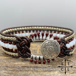 Load image into Gallery viewer, Maroon White Silver Tabatha