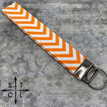 Load image into Gallery viewer, Key Fob Chevron Orange White