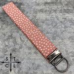 Load image into Gallery viewer, Key Fob Pink Polka Dot