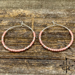 Load image into Gallery viewer, Matte Pink Amber Earrings