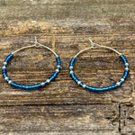 Load image into Gallery viewer, Shimmer Turquoise Amber Earrings