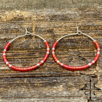 Load image into Gallery viewer, Hot Pink Amber Earrings