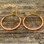 Load image into Gallery viewer, Pink Amber Earrings