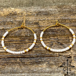 Load image into Gallery viewer, White Amber Earrings