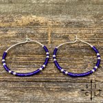 Load image into Gallery viewer, Shimmer Purple Amber Earrings