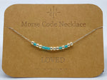 Load image into Gallery viewer, Morse Code Necklace LOVED Silver