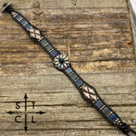 Load image into Gallery viewer, Peacock Clear Silver Peacock Matte Silver Daisy