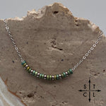 Load image into Gallery viewer, Bronzy Green No Charm Necklace