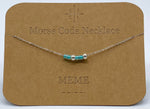 Load image into Gallery viewer, Morse Code Necklace MEME Silver