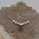 Load image into Gallery viewer, White Sun Charm Necklace