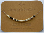 Load image into Gallery viewer, Morse Code Necklace SOUL SISTER Silver