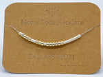 Load image into Gallery viewer, Morse Code Necklace BAD ASS MOM Silver