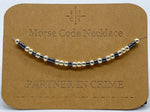 Load image into Gallery viewer, Morse Code Necklace PARTNER IN CRIME Silver