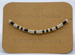Load image into Gallery viewer, Morse Code Necklace PARTNER IN CRIME Silver