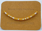 Load image into Gallery viewer, Morse Code Necklace PARTNER IN CRIME Gold