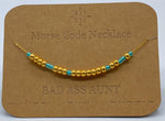 Load image into Gallery viewer, Morse Code Necklace BAD ASS AUNT Gold