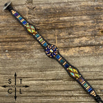 Load image into Gallery viewer, Peacock Blue Rose Gold Daisy