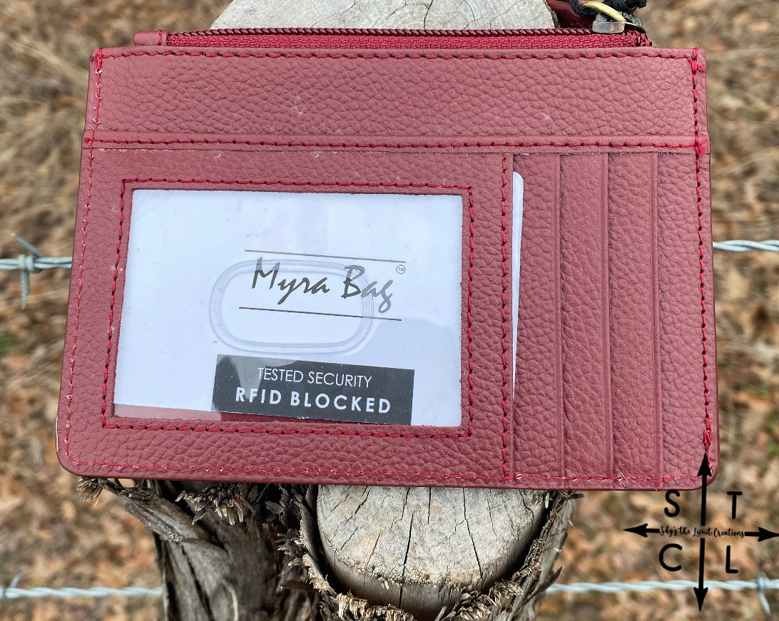 Foothill Creek Credit Card Holder Burgundy