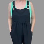 Load image into Gallery viewer, Black Lightweight Jumpsuit
