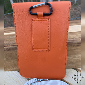 Burnt Orange & White Harper Crossbody