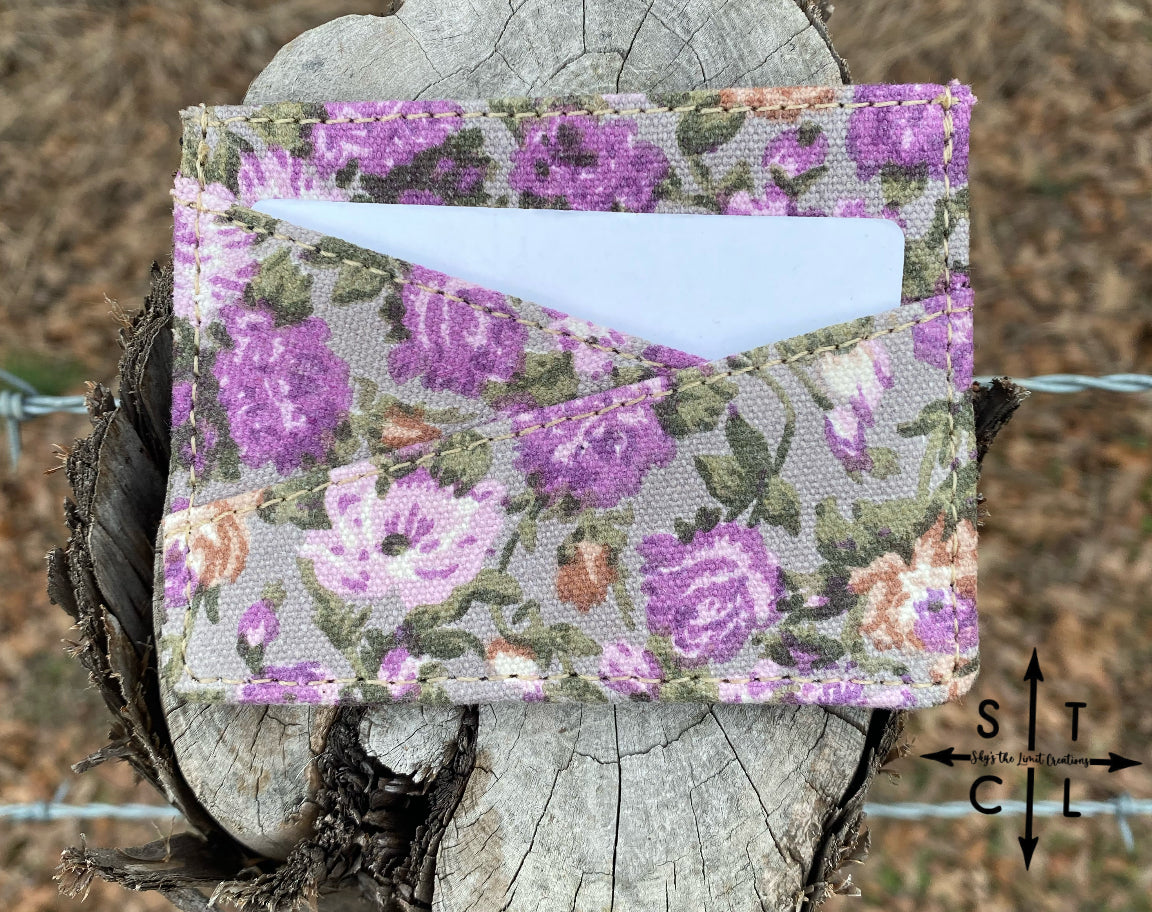 Purple Lavender Credit Card Holder