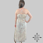 Load image into Gallery viewer, Cream Paisely Maxi Dress
