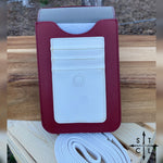 Load image into Gallery viewer, Maroon &amp; White Harper Crossbody
