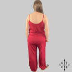 Load image into Gallery viewer, Maroon Ballet Jumpsuit
