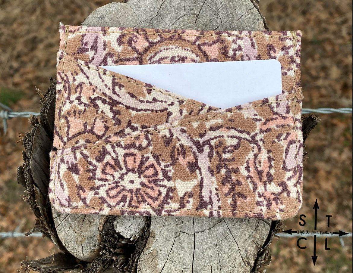 Wildflower Filigree Credit Card Holder