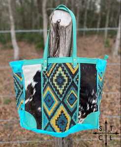 Tonga Ridge Weekender Bag in Turquoise