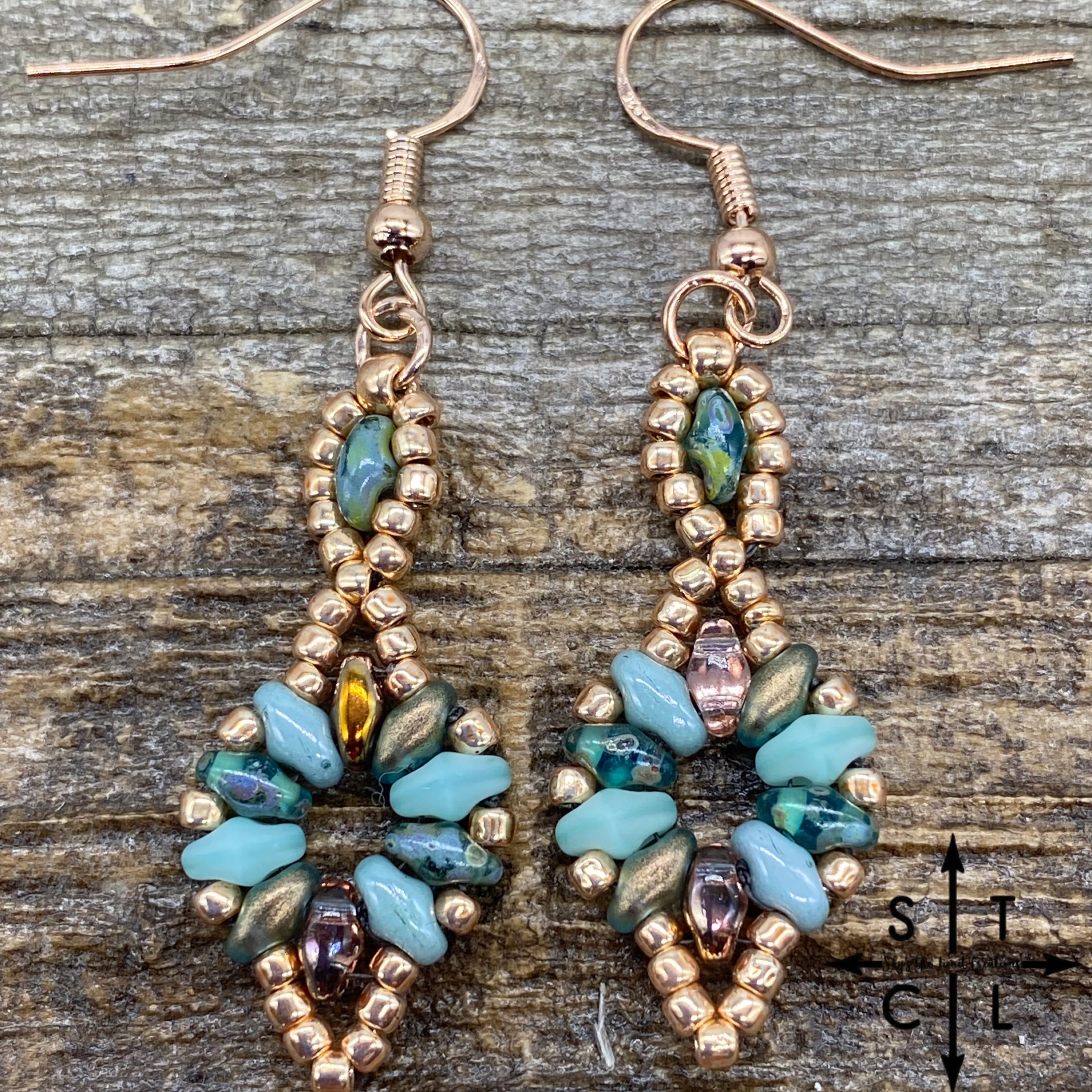 Turquoise Picaso Turquoise Seafoam Green Dallis Earrings