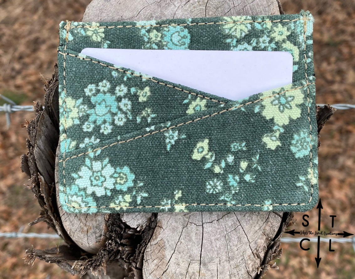 Floral Trails Credit Card Holder