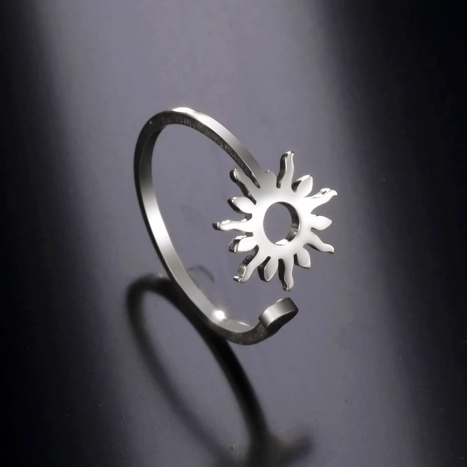 Stainless Steel Adjustable Sun Ring