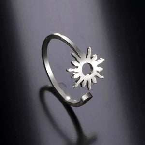 Stainless Steel Adjustable Sun Ring