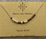 Load image into Gallery viewer, Morse Code Necklace BAND MOM
