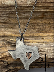 Texas Rustic Finish With Copper Heart