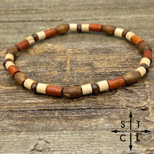 Stretch Bracelet Small Mix Wood