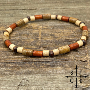 Stretch Bracelet Small Mix Wood