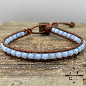 Sara Light Blue Cat Eye  Bracelet