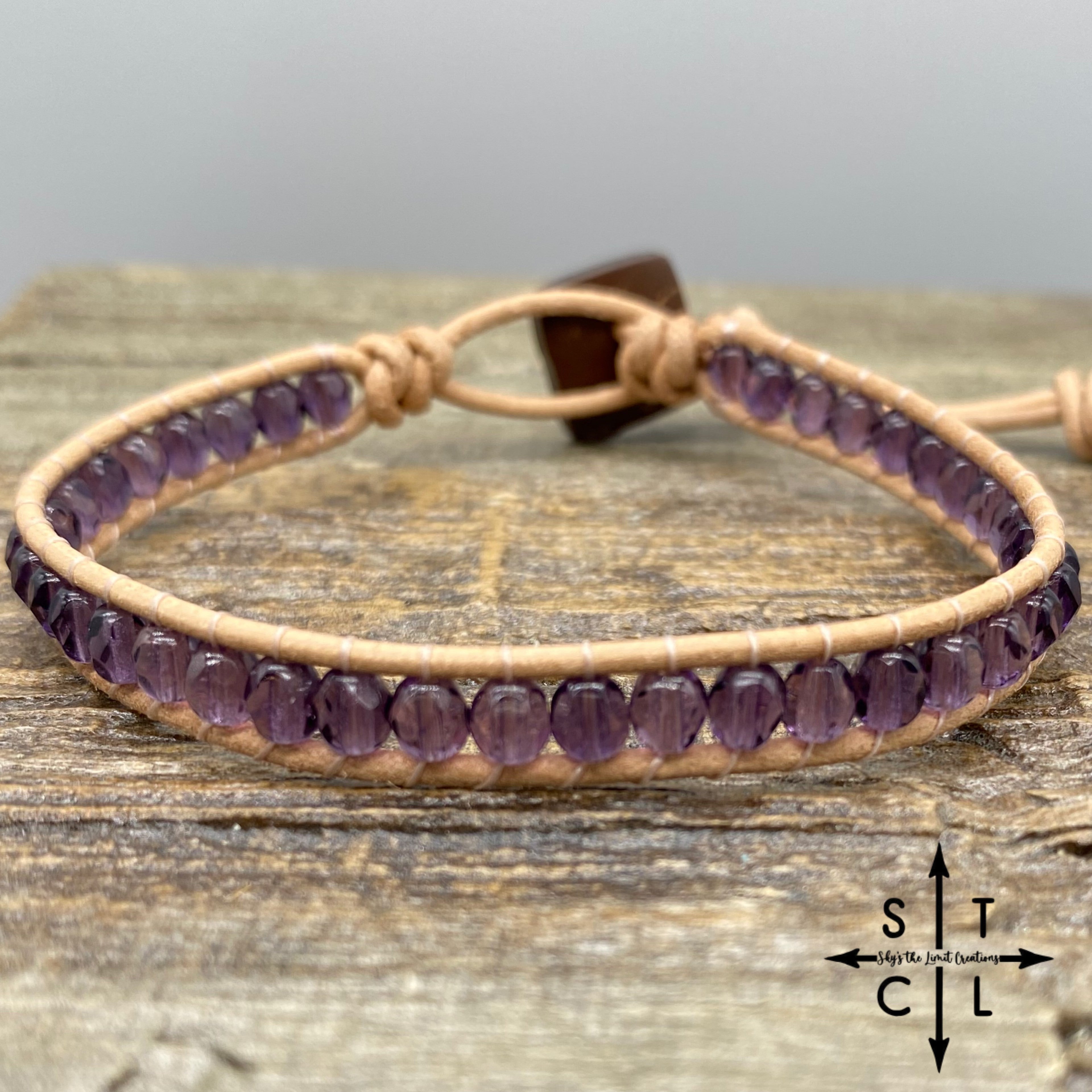 Sara Purple Crystal Bracelet