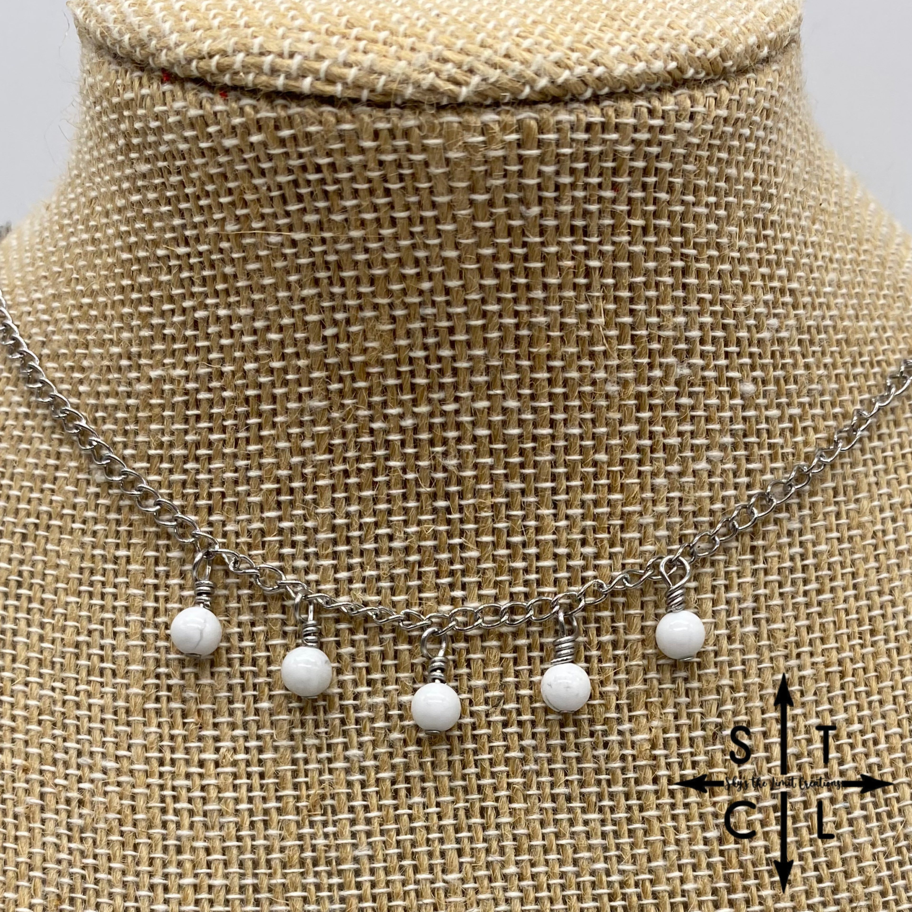 White Howlite Katy Necklace