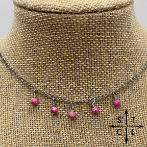 Pink Fossil Katy Necklace