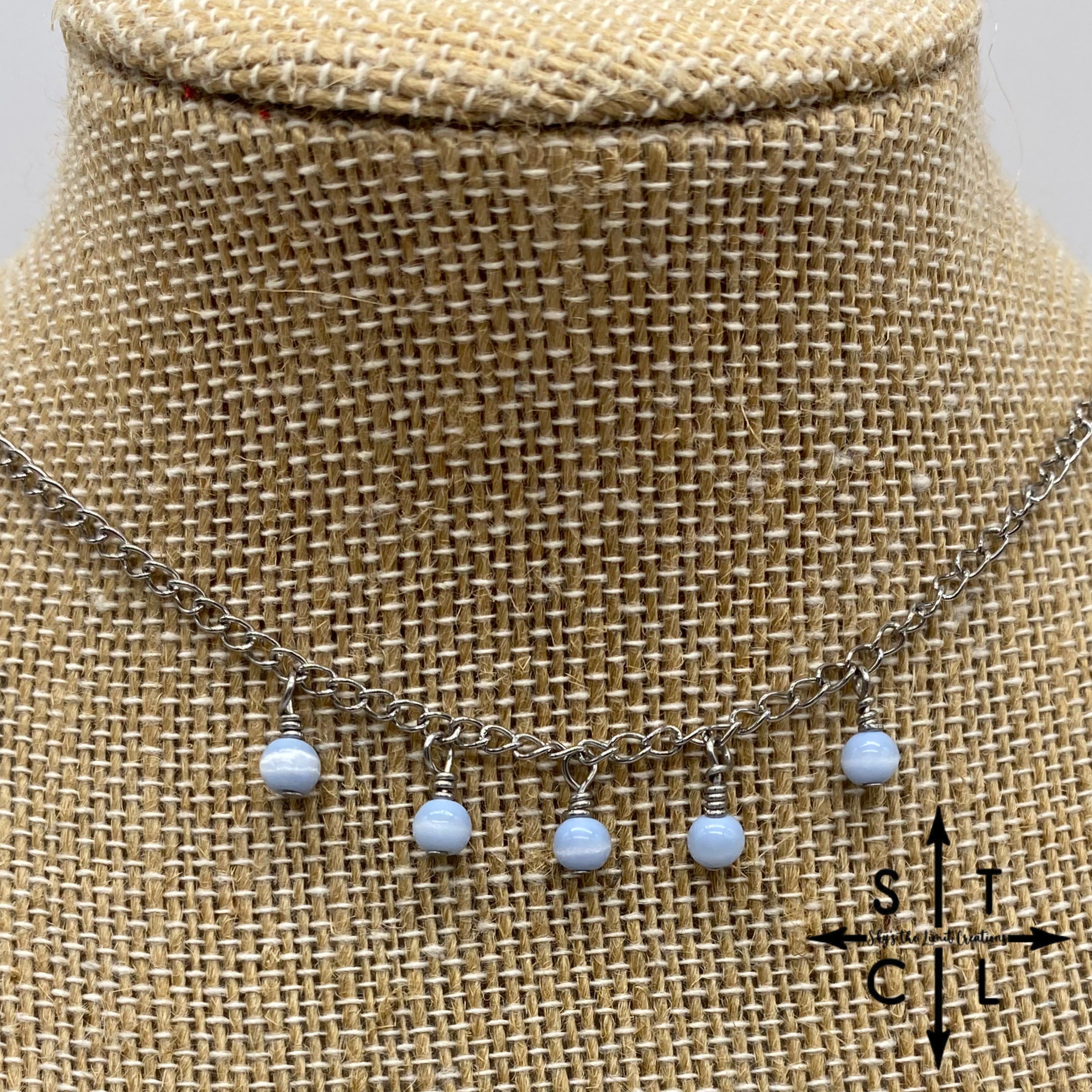 Blue Cats Eye Katy Necklace