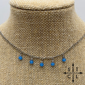 Bright Blue Katy Necklace